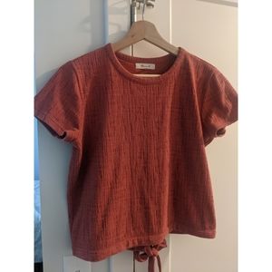 S Madewell Tie Back Shirt
